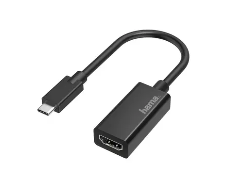 Adaptor Hama 200315, USB-C - HDMI (Negru)