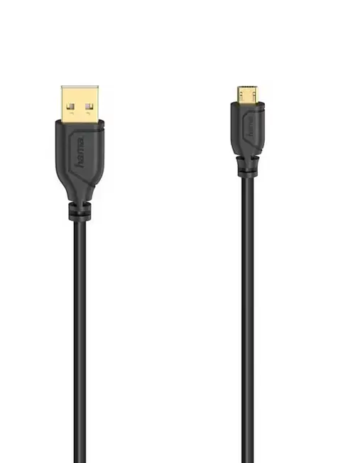 Cablu date Hama 200610, USB-A - MicroUSB, 0.75m (Negru)