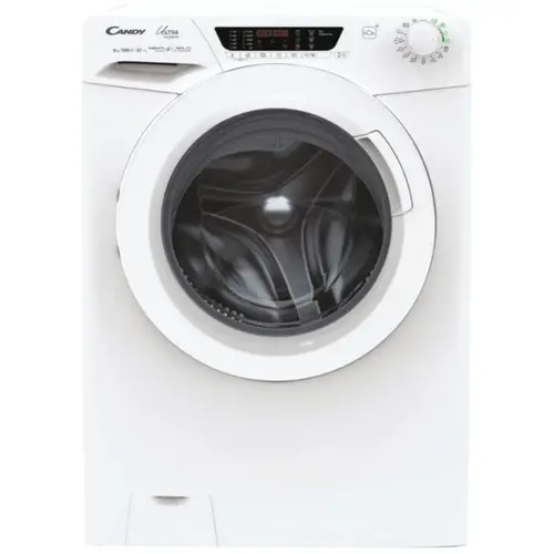 ​Masina de spalat rufe Candy Ultra Hygiene HE 1284TWM6/1-S, 8 kg, 1200 RPM, Clasa A, motor Inverter, Wi-Fi, Mix Power System (Alb)​