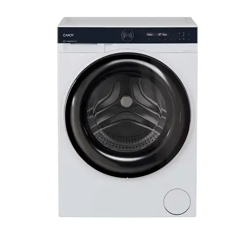 ​Masina de spalat rufe Candy BWS 6106B8-S, Capacitate 10 kg/6 kg, 1600 RPM, Clasa energetica A/D, motor Inverter, functie abur, conectivitate Wi-Fi, display LED (Alb)​