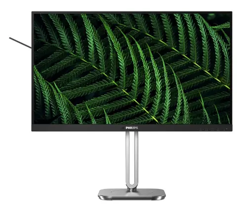 Monitor IPS LED Philips 27inch 27B2G5200/00, Full HD (1920 x 1080), VGA, HDMI, DisplayPort, Boxe, Pivot, 100 Hz, 4 ms (Negru/Argintiu)