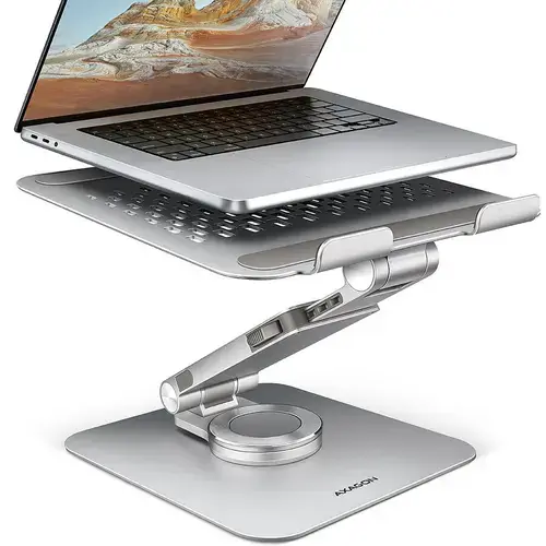 Cooler Stand notebook AXAGON STND-LR,  aluminiu, rotativ 360, 17.3inch (Argintiu)