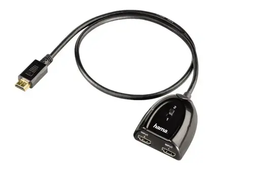 Comutator Hama 122224, HDMI 2x1 (Negru)