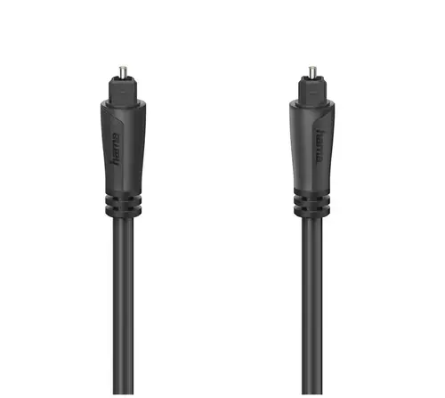 Cablu audio optic Hama 205133, 0.75m (Negru)