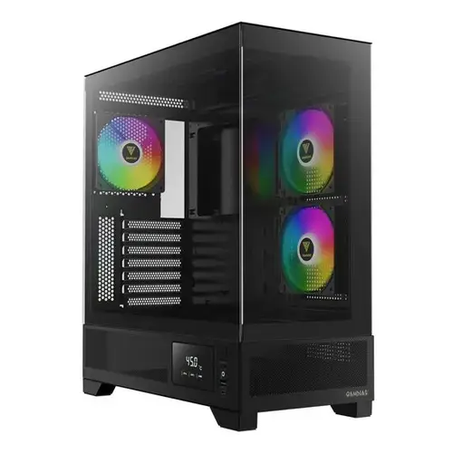 Carcasa Gamdias Atlas M1, Middle Tower, tempered glass (Negru)