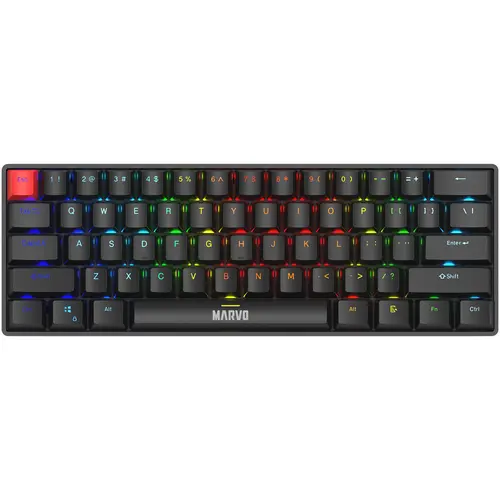 Tastatura Marvo KG933G, USB, iluminare RGB (Negru)