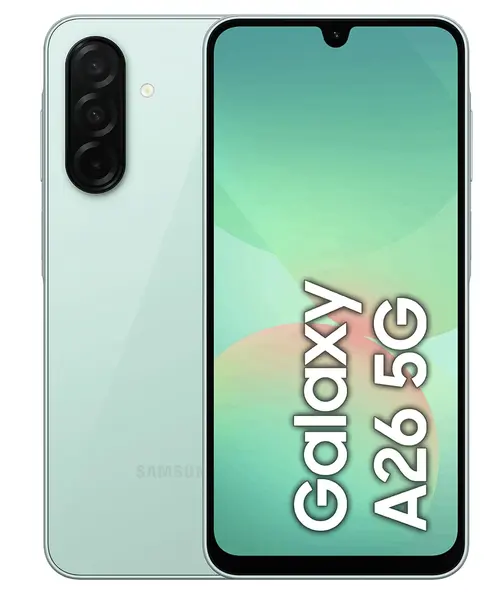 Telefon mobil Samsung Galaxy A26, Procesor Exynos 1380 Octa-Core, Super AMOLED Capacitiv touchscreen 6.7inch, 6GB RAM, 128GB Flash, Camera Tripla 50+8+2MP, 5G, Wi-Fi, Dual SIM, Android (Verde)
