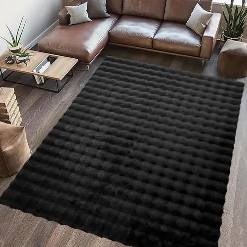 Covor Blanita Heinner Paopao, 80x150 cm (Negru)