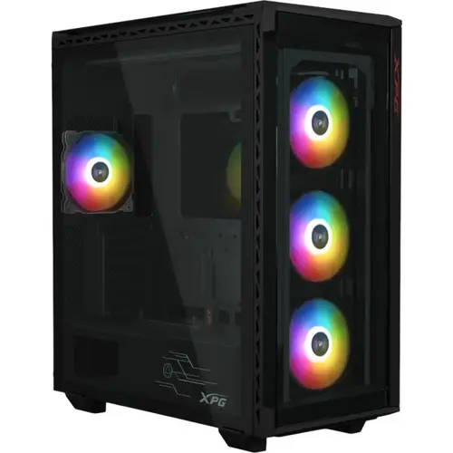 Carcasa XPG Battlecruiser II, Middle Tower, plexiglass (Negru)