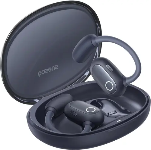 Casti alergare True Wireless Baseus Eli Sport 1 Open-Ear TWS, Bluetooth 5.3, Autonomie 30 ore (Negru)