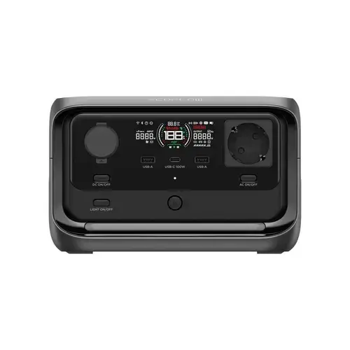 Power Station EcoFlow River 3 Plus CBOX, 286 Wh, 600W (Gri)