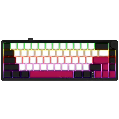 Tastatura Gaming Mecanica LORGAR KBP70MW, Wireless, Bluetooth 5.0, USB, EN layout (Negru/Rosu)