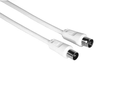 Cablu video Coaxial Hama 205030, 5m, 75dB (Alb)