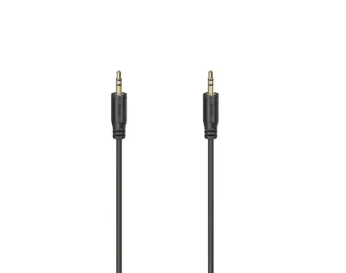 Cablu audio Hama 200725, mufa Jack 3.5mm, 0.75 m (Negru)