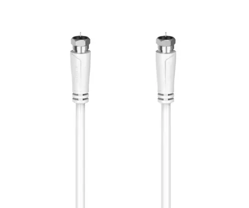 Cablu coaxial Hama 205063, 90 dB, 1.5 m (Alb)