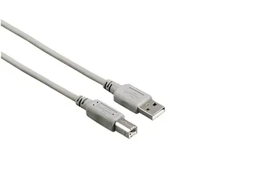 Cablu Hama 200901, USB - USB B, 3 m (Gri)