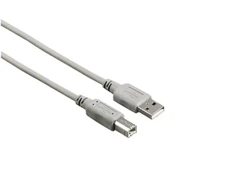 Cablu Hama 200901, USB - USB B, 3 m (Gri)