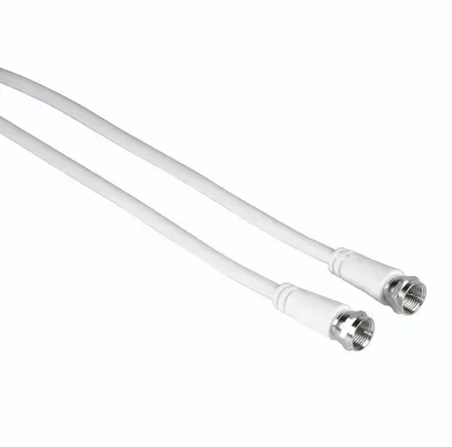 Cablu de conexiune Hama 205038, 3 m, 75 dB (Alb)