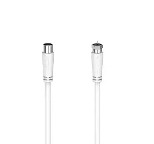 Cablu coaxial Hama 205061, 90 dB, 1.5 m (Alb)