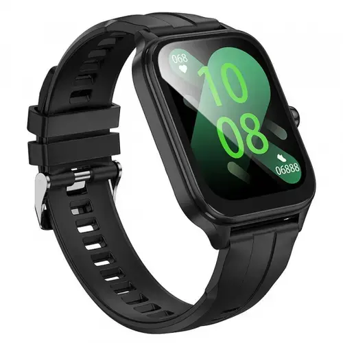Smartwatch HOCO Y27 Call, Bluetooth, Ecran 1.95inch, Procesor Zhongke AB5610, 32MB RAM, IPX4, Notificari, Vreme in timp real, Monitorizare pasi (Negru)