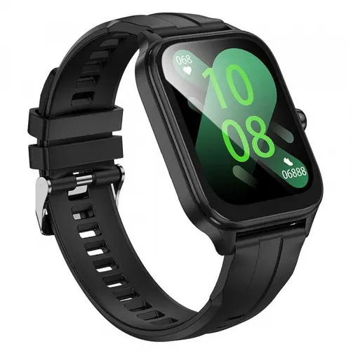 Smartwatch HOCO Y27 Call, Bluetooth, Ecran 1.95inch, Procesor Zhongke AB5610, 32MB RAM, IPX4, Notificari, Vreme in timp real, Monitorizare pasi (Negru)