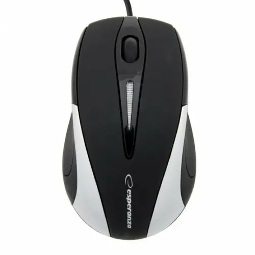 Mouse Esperanza Sirius EM102S, Wired, USB (Alb/Negru)