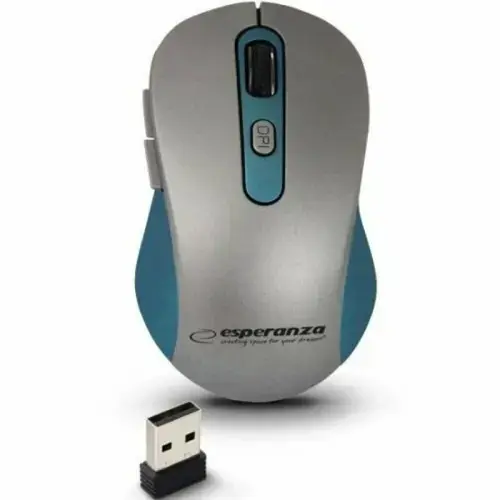 Mouse Esperanza Adara EM131B, USB, Wireless (Gri/Albastru)