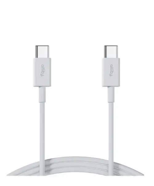 Cablu de date Allity AAUC-03 USB-C - USB-C, 2m, 100W (Alb)