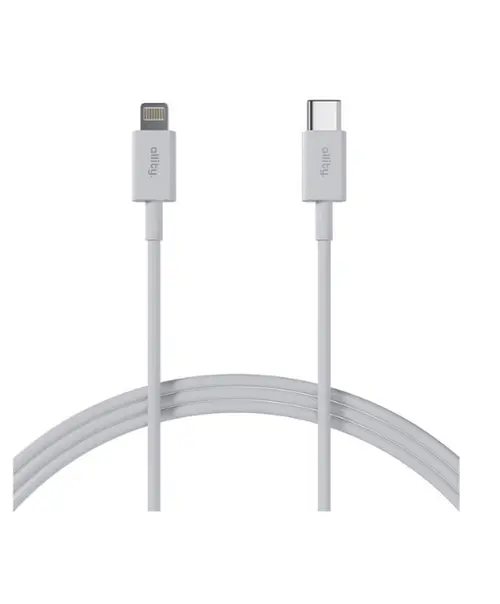 Cablu de date Allity AUC-03 USB - Lightning, 27W, 2m (Alb)