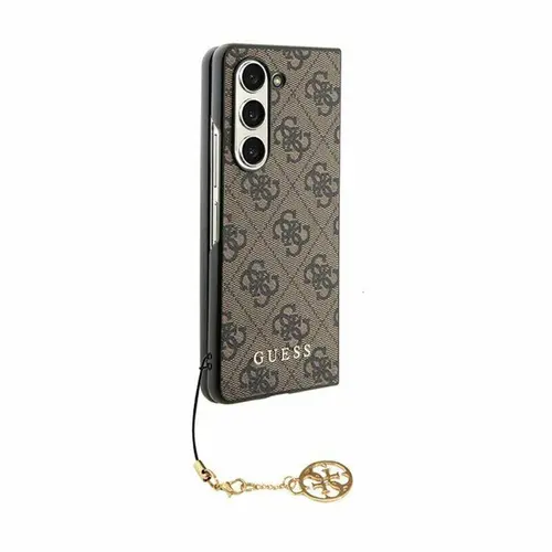 Husa de protectie Guess 4G Charms pentru Samsung Galaxy Z Fold 5 (Maro)
