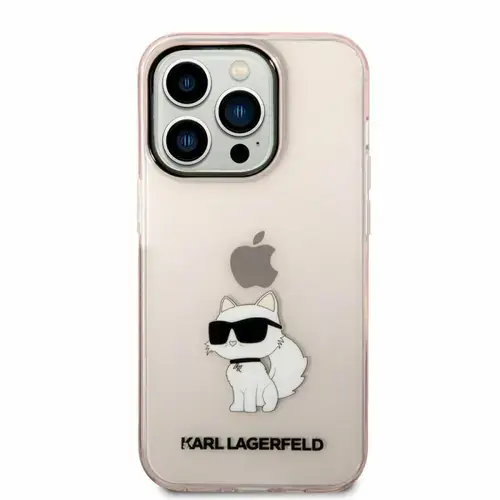 Husa de protectie Karl Lagerfeld IML Choupette NFT pentru iPhone 14 Pro (Roz)