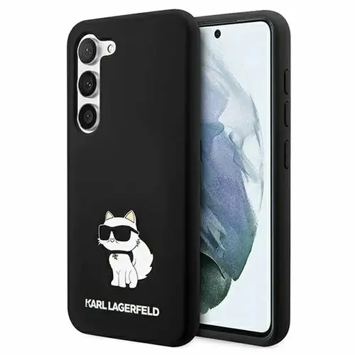 Husa de protectie Karl Lagerfeld Liquid Silicone Choupette NFT pentru Samsung Galaxy S23 (Negru)
