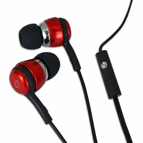 Casti stereo cu microfon Esperanza EH192R, Negru/Rosu