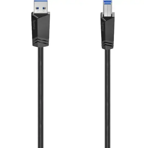 Cablu Hama 200625, USB-A - USB-B, 1.5 m (Negru)