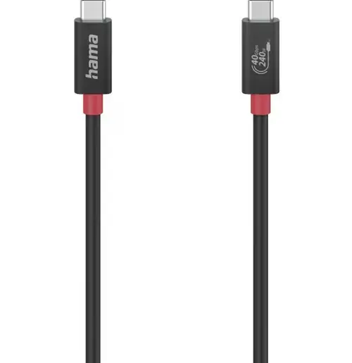 CAblu de date Hama 200779, USB-C, 240 W, 1 m (Negru)
