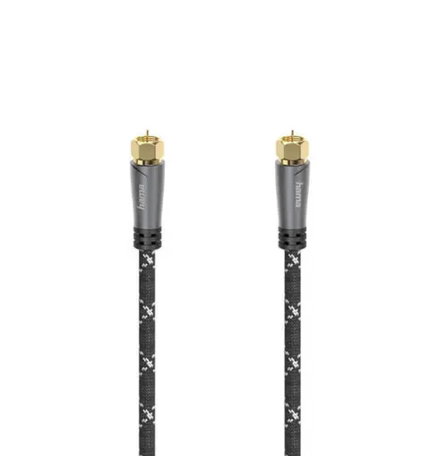 Cablu de Conectare SAT Hama 205078, 3m, 120dB (Negru/Gri)