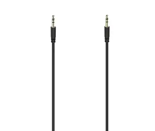 Cablu audio Hama 56534, Jack 3.5mm - Jack 3.5mm, 1m (Negru)