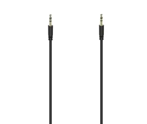 Cablu audio Hama 56534, Jack 3.5mm - Jack 3.5mm, 1m (Negru)
