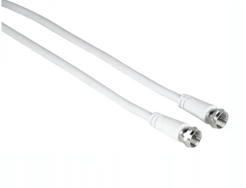 Cablu de conexiune SAT Hama 205039, 5 m, 75 dB (Alb)