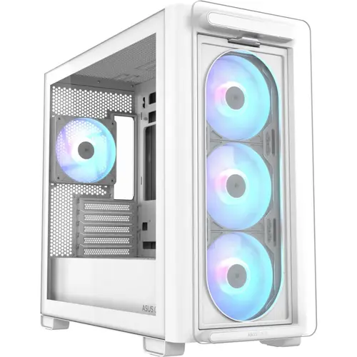 Carcasa ASUS A23 PLUS TG ARGB, Mini Tower (Alb)