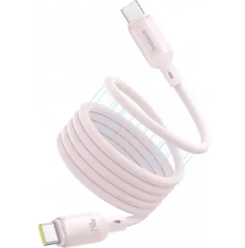 Cablu Date si Incarcare USB-C - USB-C Baseus PicoGo, 240W, 1m (Roz)