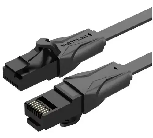 Cablu retea UTP Vention IBABE, Cat. 6, 0.75m, conductor cupru - aluminiu, viteza max transfer 1 Gbps, invelis PVC (Negru)