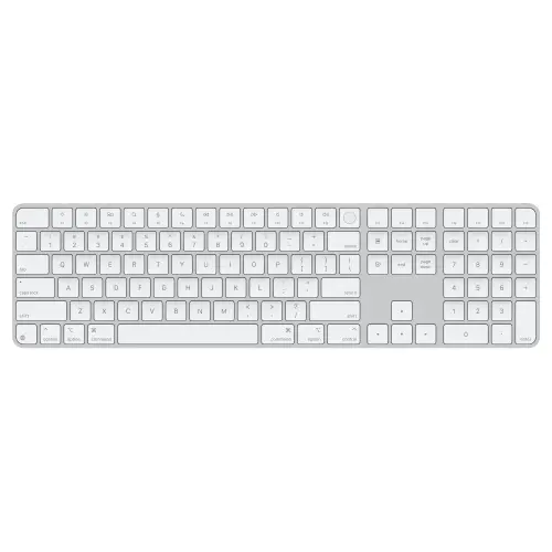 Tastatura Wireless Apple Magic Keyboard (2024), Bluetooth, Touch ID, Tastatura numerica, Layout US (Alb)