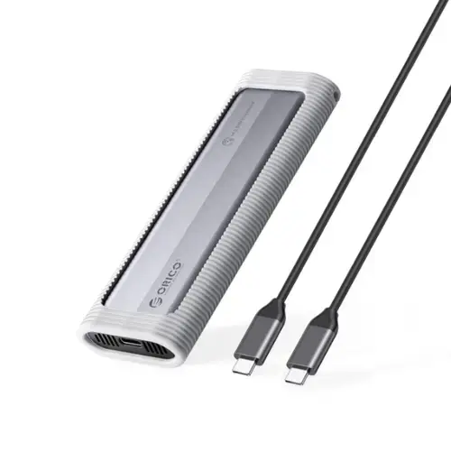 Rack Orico AXM2F pentru SSD M.2, SATA, USB Type-C (Gri)