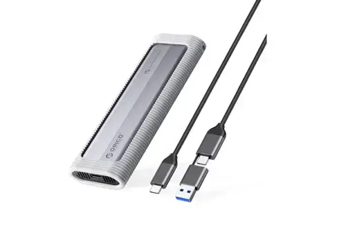 Rack Orico AXM2S-G2-V1 pentru SSD M.2 NVMe / NGFF, USB Type-C (Gri)