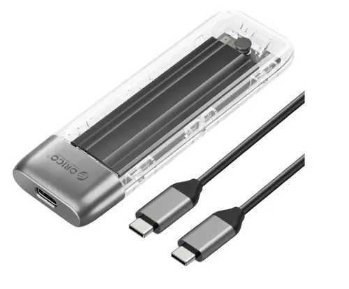 Rack Orico TXM2-C3 pentru SSD M.2 NVMe (Transparent)