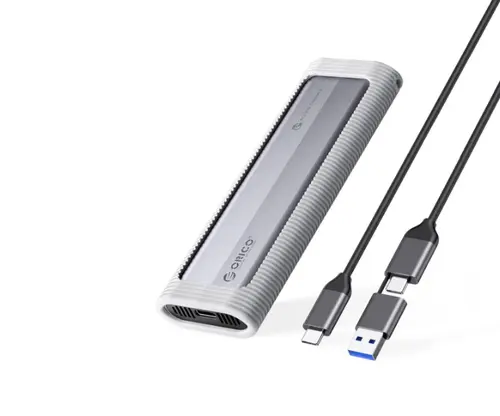 Rack Orico AXM2-G2-V1 pentru SSD M.2 NVMe SATA, USB Type-C (Gri)