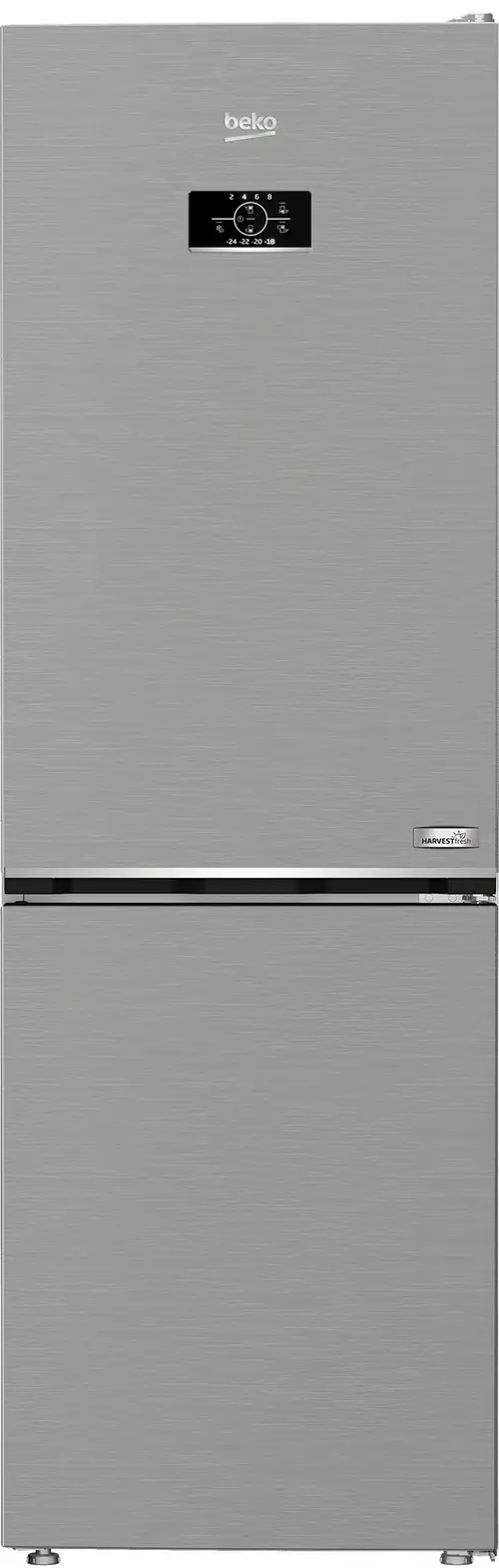 Combina frigorifica Beko B5RCNA366HXB1, 316 l, No Frost, Clasa C, AeroFlow, HarvestFresh, MaxStore, H 186,5 cm (Gri)