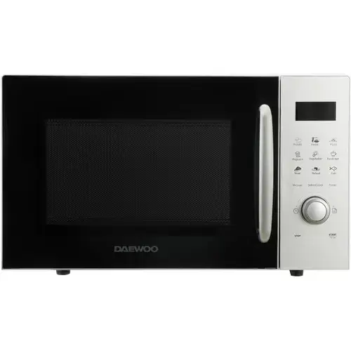 Cuptor cu microunde Daewoo KOR-91RBS-2, 23 l, 800 W, Control digital, Display LED (Argintiu)