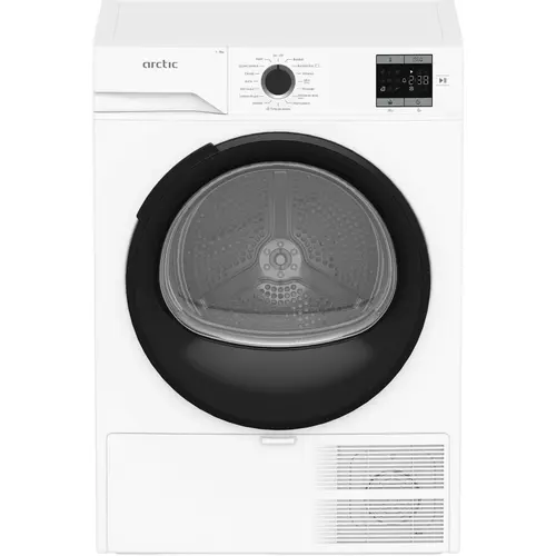 Uscator de rufe Arctic A2T18239W, Pompa de caldura, 8 kg, 15 Programe, Clasa D (Alb)
